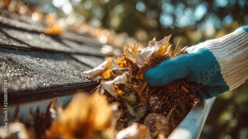 Clearing clogged gutters prevents standing water and debris from becoming nesting sites for insects, birds, and rodents.