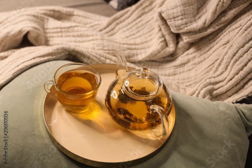 Relaxing herbal tea experie...