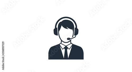 Customer support agent avatar icon.