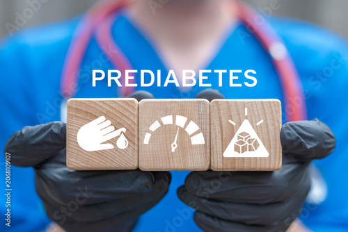 Health care concept of prediabetes. Diabetes prevention.