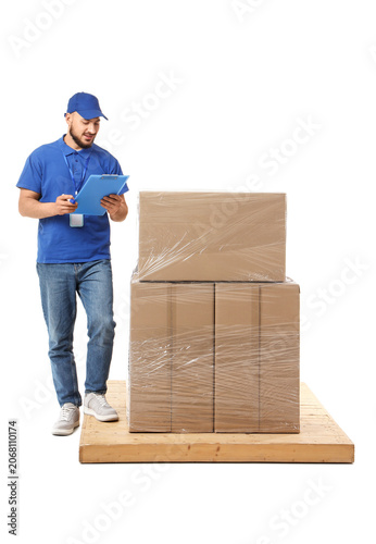 Delivery service worker che...