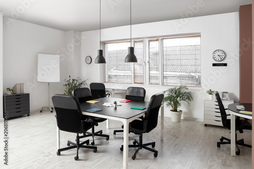 Interior of meeting room wi...