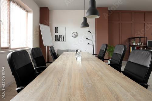 Interior of meeting room wi...