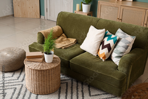 Interior of living room wit...
