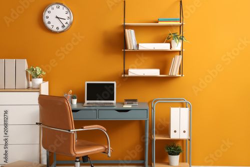 Interior of modern office w...