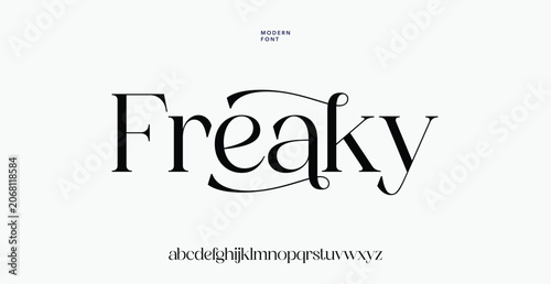 Freaky bold handwritten font with lowercase alphabet letters