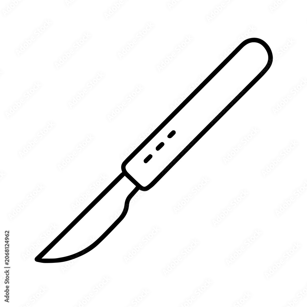 Obraz premium knife isolated on white