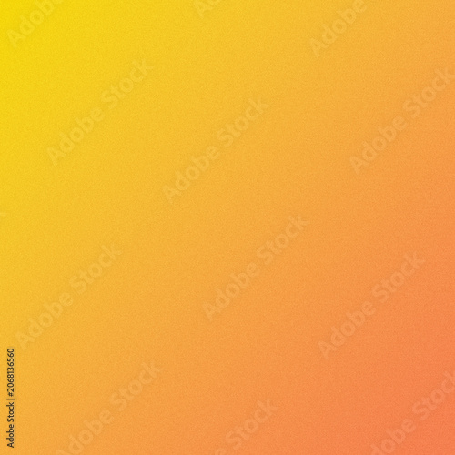 Vibrant abstract background featuring a smooth color gradient transition from bright yellow to warm orange with subtle grainy texture overlay
