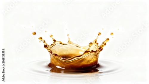 Coffee splash in motion