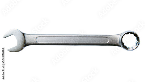 Cuadro en lienzo Isolated metal hand tool combination spanner for professional repair and mechani