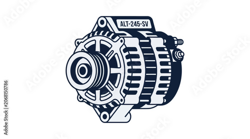 Automotive alternator generator for vehicle electrical charging systems.
