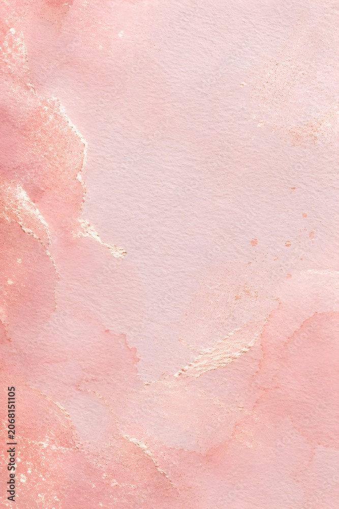 Fototapeta premium Soft Blush Pink Paper Texture with Rose Gold Shimmer, Premium Feminine Vertical Background for Luxury Branding Cosmetic