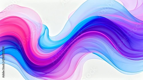 Colorful abstract flowing shapes