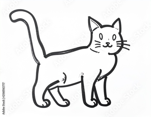 猫　イラスト