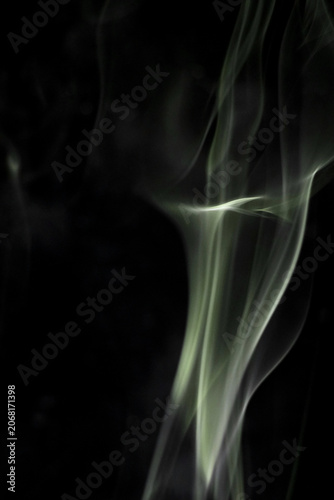 Canvas Print Close up of incense smoke in the air