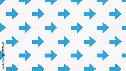 Blue arrows on white background