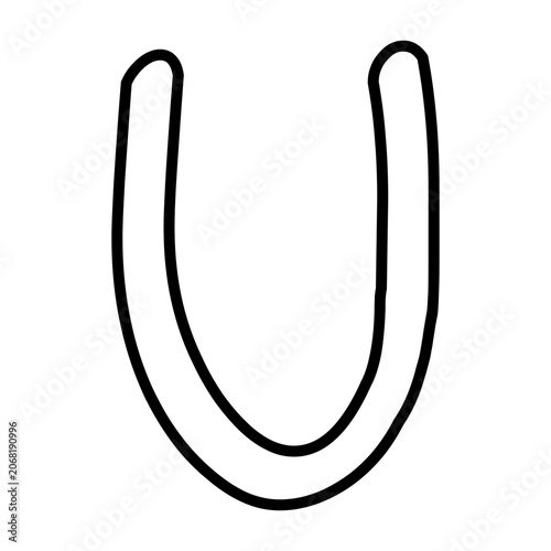 Yellow Letter U