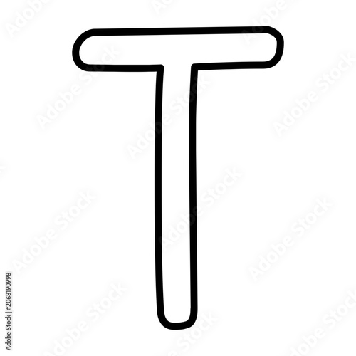 Yellow Letter T