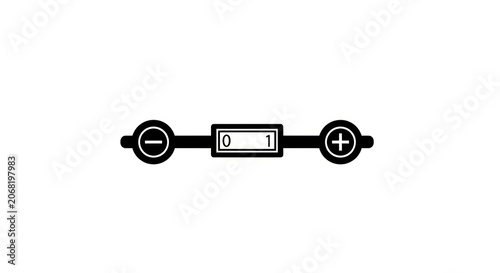 Simple Electronic Circuit Diagram Symbol for a Resistor.