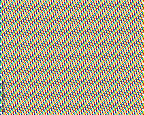 Colorful geometric pattern with diagonal stripes in vibrant hues for design purposes