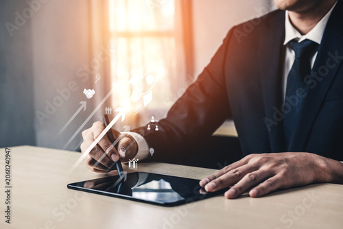 Obraz na plátně Startup business drives acceleration