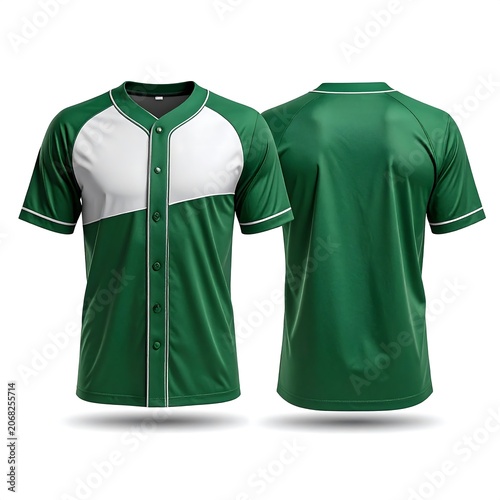 Green womens polo shirts with white collar.