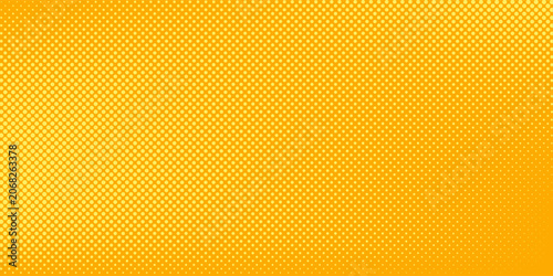 Bild auf Leinwand Yellow orange halftone pattern