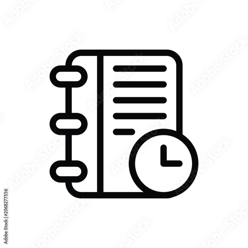 Diary Outline Icon