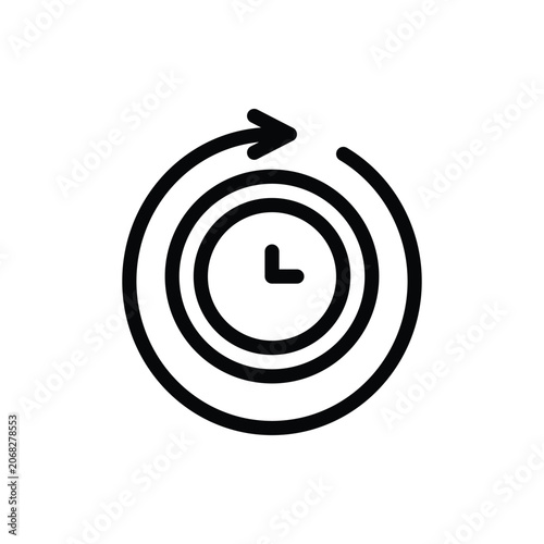 History Outline Icon