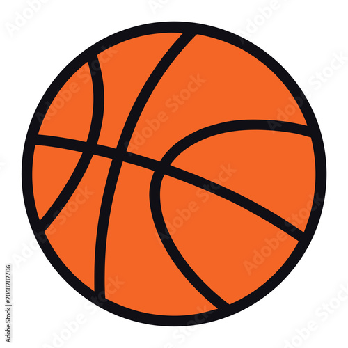 Basketball sport ball vector illustration for gaming