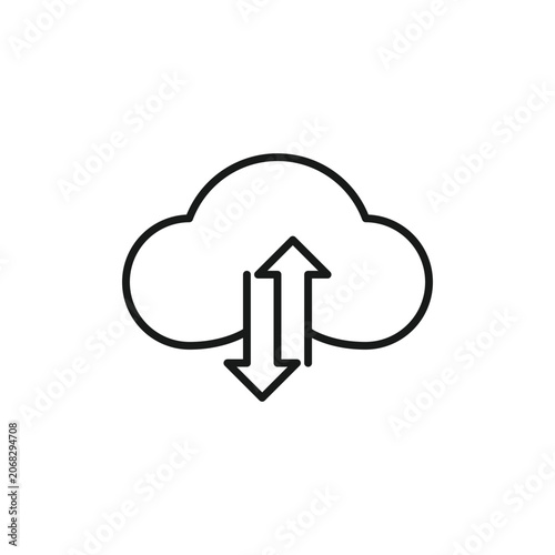 Cloud technology logo icon