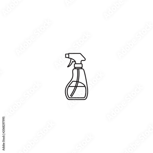 Spray bottle with trigger for cleaning or liquids.