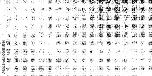 Vector halftone gradient texture. Vanishing polka dot background. Repeating dots gradation art