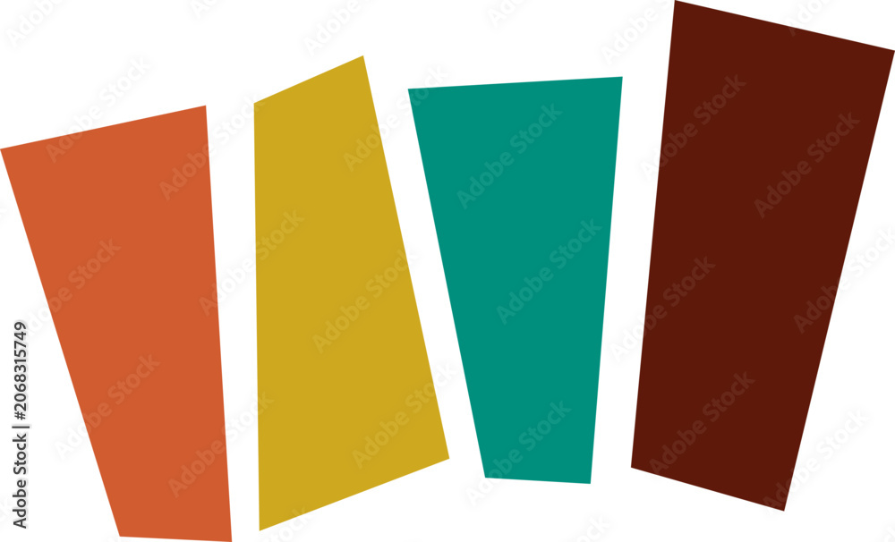 Naklejka premium Mid Century Illustration
