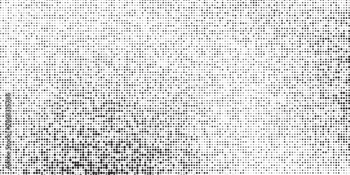 Vector halftone gradient texture. Vanishing polka dot background. Repeating dots gradation art