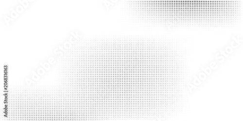 Vector halftone gradient texture. Vanishing polka dot background. Repeating dots gradation art