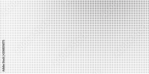 Vector halftone gradient texture. Vanishing polka dot background. Repeating dots gradation art