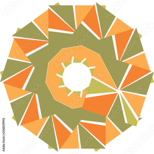 Triangle pattern colorful geometric theme wallpaper background 