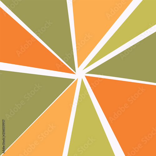 Triangle pattern colorful yellow and green theme wallpaper background 