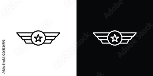 Bild auf Leinwand Air force icon for web or mobile apps. EPS10