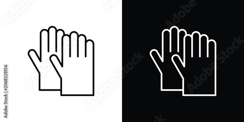 Canvas-taulu Gloves icon for web or mobile apps. EPS10