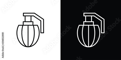 Tableau sur toile Granade icon for web or mobile apps. EPS10
