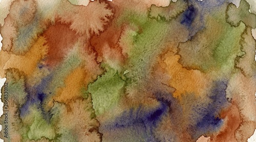 Abstract Watercolor Texture Earth Tones