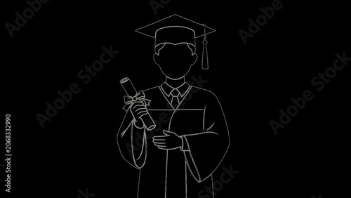 Graduation, University, Diploma, Icon, Graduate, Education