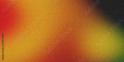 Warm abstract gradient with speckled texture in orange, yellow, red, and black