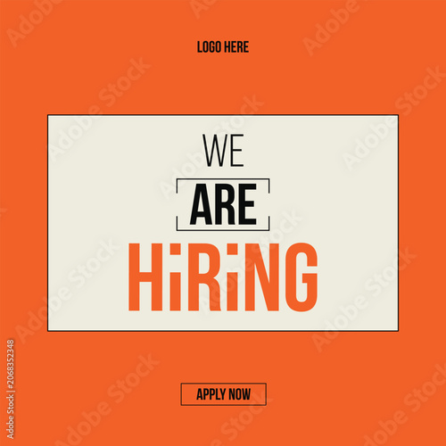 Job hiring Social Media Banner. Recruitment Banner. Job Vacancies Template