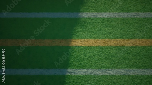 Artificial turf sports field marking line background