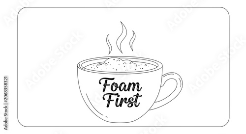Hot Coffee Cup with 