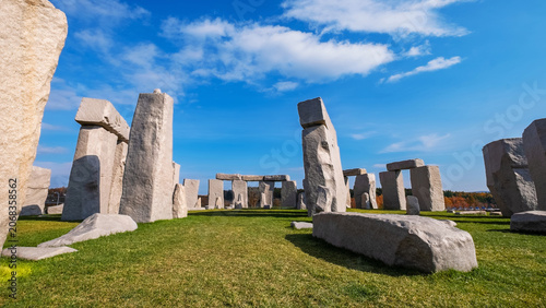 Makomanai Takino Cemetery is a vast greenspace features a collection of 40 Moai head, a Stonehenge replica and a giant Buddha statue.