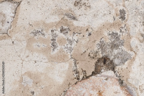 Concrete cement cracked wall texture for background